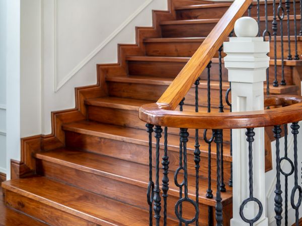 Staircase Wood Staining